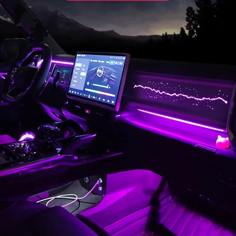 Passanger Screen panel with Ambient Light for T2/لوحة شاشة الركاب مع الإضاءة المحيطية لسيارة