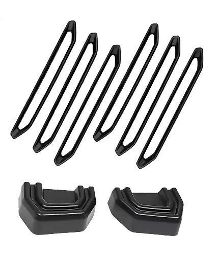 [DL043] ROOF RACK TRIM AND TOW HOOK COVER 8pcs FOR T2/غطاء لتغطية المناطق الصفراء في السقف ومقدمة السيارة  8 قطع