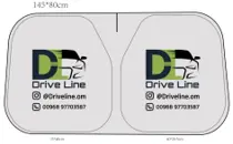 [DL254] CUSTOM SUNSHADE T2 CAR MOLD OPENING/ واقي شمس مخصص لزجاج جيتور T2 